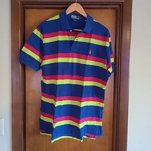 Polo Ralph Lauren Striped Polo Shirt - Blue